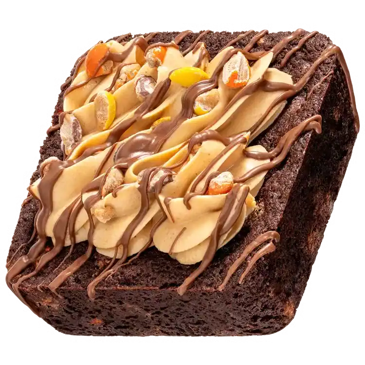 Chocolate Peanut Butter Brownie ft. REESE’S PIECES Crumbl cookie